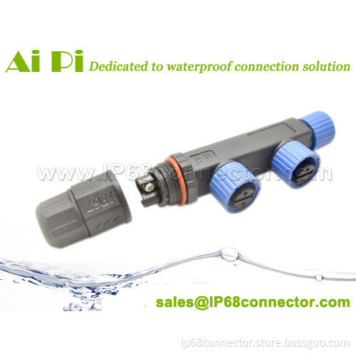 LED IP67 Quad Connector For LED grow lights